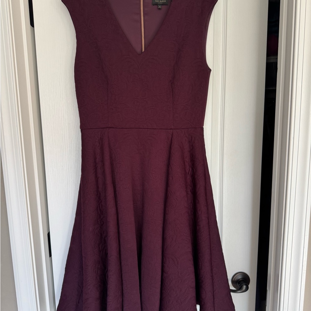 Ted Baker Deep Maroon Dress